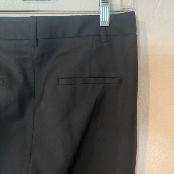 NILI LOTAN BLACK TROUSER PANTS VIRGIN WOOL - Picture 6 of 7